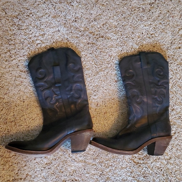 Lucchese Black Boots - Picture 2 of 4